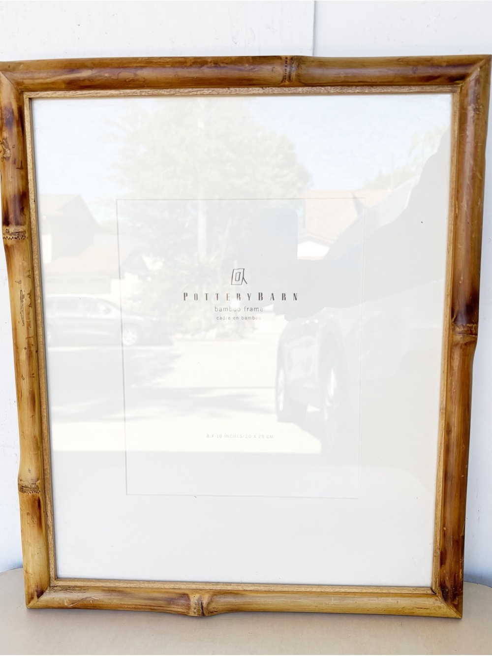 Pottery Barn Wooden Bamboo Photo Picture Art Frame 8x10, 13x16